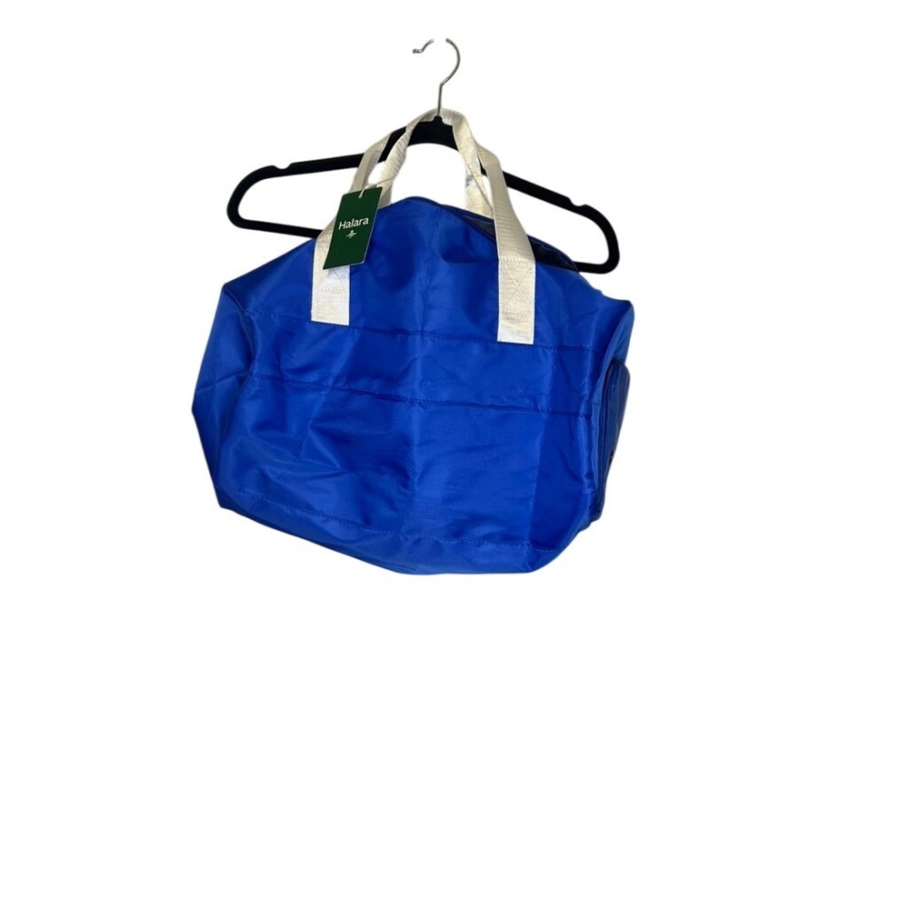 Halara‎ Blue Puffer Duffel Bag Travel Gym Weekender One Size NWT